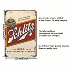 Vintage Schlitz Beer Tin Metal Sign 8x12 Rustic Weatherproof Wall Art
