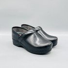 Dansko Shoes Womens 8 5 Black Leather Xp Clogs Slip On Work Nursing Comfort
