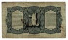 Netherlands East Indies 1 Gulden 1943 P-111  muntbiljet  Coin Note Banknote