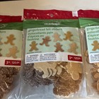 Felt Glitter Stickers  Gingerbread Man  120 Pcs Per Pack  3 Packs Creatology New