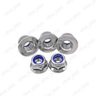 304 Stainless Steel Hex Flange Lock Nut With Nylon Insert M3 M4 M5 M6 M8 M10 M12