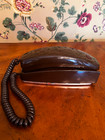 1979 Vintage Retro Cocoa Brown Itt Rotary Dial Telephone Nib
