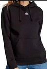 New Adidas Originals Adicolor Essentials Fleece Hoodie Black Women s Sz Medium