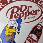 Vintage Dr Pepper Sign - Porcelain Soda Cola Man Cave Collection Sign