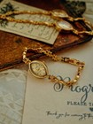 Gold French Vintage Style Unique Dainty Women   s Wrist Watch Trendy Cute Gift