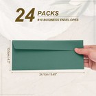 24 Pack Dark Green  10 Business Envelopes Letter Size Envelopes 