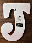 Wooden Letter T Wall Mount Red Finish 9  Tall X 5 75  W