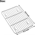 E-far Small Baking Rack Set Of 2  8 6  X 6 2   Natural Metal Silver 