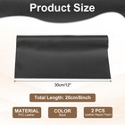 Leather Repair Patch  2 Pcs Self Adhesive Vinyl Patch  8 X 12  Black
