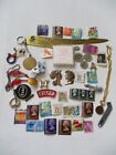 Junk Drawer Lot - Advertising  Stamps  Coins  Charms And More 