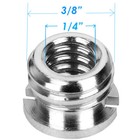  10 Pcs  Stainless Steel 3 8 -16 To 1 4 -20 Convert Screw Adapter For Tripod