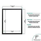 A2 A3 A4 A5 Black Photo Frame White Picture Frame Poster Frames 20mm Rainbow12