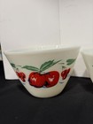 Fire-king Apple Mixing Bowl Set Of 5     Vintage Anchor Hocking Milk Glass    