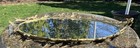 Antique Vanity Xl 25  Ormolu Gold Angel Cherub Perfume Mirror Dresser Tray