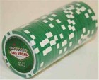 50 Green  25 Las Vegas Poker Chips - Buy 2  Get 1 Free - Mix   Match 