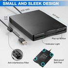 Usb 2 0 3 5 Inch Portable External Floppy Disk Drive 1 44mb Reader Fdd Pc Laptop