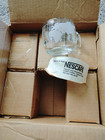 Nestle Nescafe Etched Clear Glass World Globe Coffee Mug Cup New Old Stock N Box