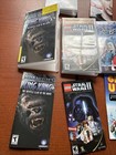 Psp Case Only Lot  Project 8 Hawk Star Wars Tomb Raider King Kong Nfs  no Games 