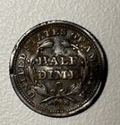 1856 O Liberty Seated Half Dime 5c Silver Coin Type Set Full Shield Liberty Bent