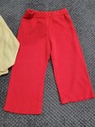 Vintage 80 s Kmart Red Shirt Pants Size 3t Toddler Girl Set Made Usa