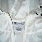 Champion Men   s White Hooded 1 2 Zip Activewear Jacket Mid-length M 