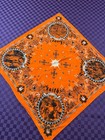 Jesus Christ - Christian Bandana - Orange - 22x22 Inch 