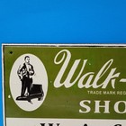 Vintage Walkover Shoes Albion  Ill Porcelain Enamel Sign 12  X 6  Inches