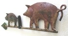 Iron Antique Old Two Pigs Weather Vane Hand Made Weathervane