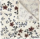 Men s White Floral Pocket Square Handkerchief For Men Beige Cream