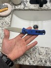 Benchmade 535fe-05 Bugout Manual Folding Knife Crate Blue Handle Cpm-s30cv