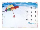 Baby Moon Monthly Milestone Blanket Soft Fleece For Photography Prop