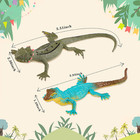 18 Piece Plastic Lizard Toys Colorful Plastic Fake Lizards Artificial Model Rept