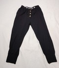 Coco Chanel Sweatpants Authentic Size 38 Black 3 Gold Cc Button Made In Italy 