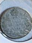 1929 Canadian 80  Silver 10 Cent King George V  circulated