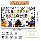 Happy Halloween Classroom Banner Backdrop Halloween Ghost Decor Ghost Boo Spider