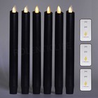 Luminara Flameless Black Taper Candles With Remote For Halloween Set Of 2 4 6