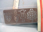 Miniature Trivets  set Of 4   1751-300 Black Clare-bell Brass 1 12th Scale