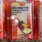 Nicorette 4 Mg Nicotine Gum Fruit Chill 20 Pieces 3pk 60 Total Expires 9 27