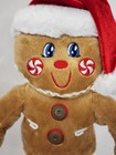 Dandee Gingerbread Man Plush - Large Christmas Gingerbread Plush With Santa Hat