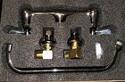 Favorpo Wall Mount Pantry Faucet Lever Handles Swing Nozzle 4 In Faucet Center