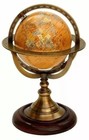 Vintage Brass Antique Armillary Globe Tabletop Marine Sphere Globe Nautical Deco