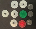 Lot Of 7 Sales Tax Tokens And 3 Luxury Tax Tokens From La  Al  Wa  Mo And Ks