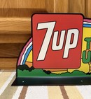 7 Up The Uncola Sign Soda 2 Sided Vintage Style Wall Decor