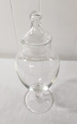 Vintage Clear Glass Apothecary Jar With Lid 10 
