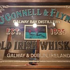 Numbered Vintage  O Connell And Flynn Old Irish Whiskey Advertising Bar Mirror