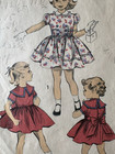 Advance Pattern 6455 Ca  1953 Child Dress Size 8 Uncut