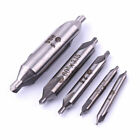 5pc Hss Center Drill Bits Set  1-5 - 60   Angle For Lathe  Machining  Diy