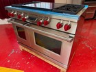 48    Wolf Dual Fuel Range With Double Griddle Df484dg  used 