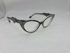 Vintage Black Cat Eye Glasses Eyeglasses With Prescription Lenses Frame France