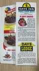 Vintage 1970 s Tasty World Restaurant Menu Days Inn Hotel Food - Georgia